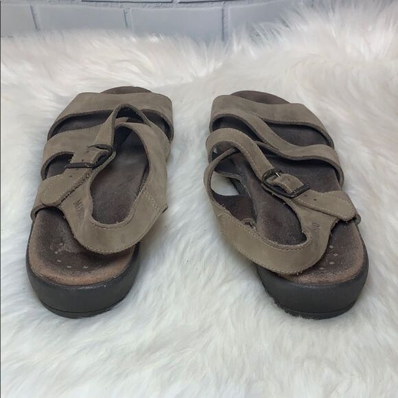Mephisto Tan Suede Strappy Sandals Size 38/7.5 - Picture 3 of 6
